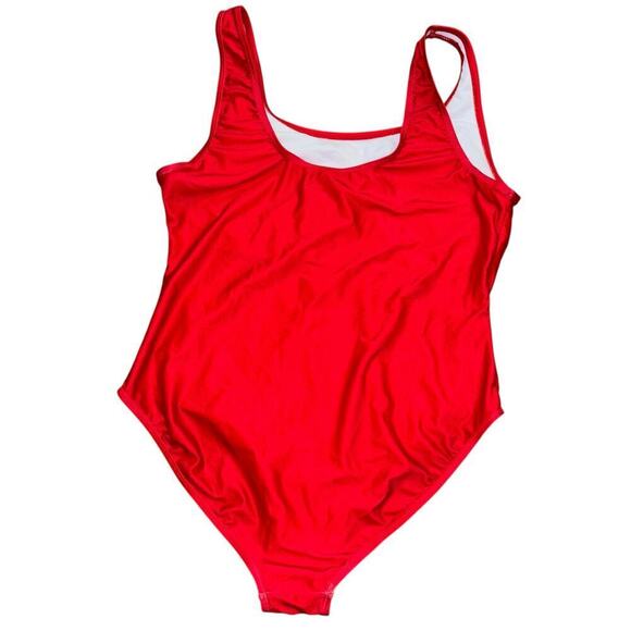 Texas One Piece Red Swimsuit Women’s L Lone Star Americana Swim Beach Vacation - Picture 7 of 10